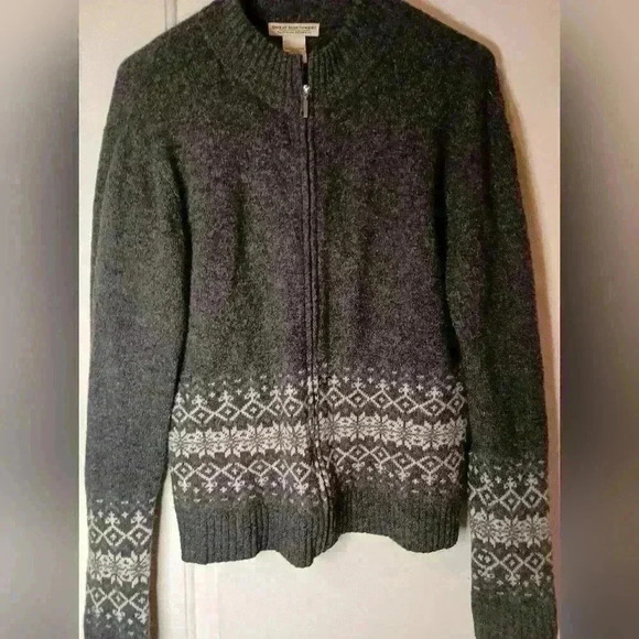 SALE wool GREAT NORTHWEST zipup jacket - 2 FOR 25$ SALE (#404) - Picture 1 of 5